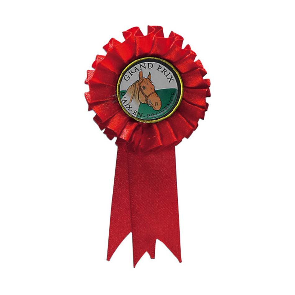 BF004 Coccarda mono-colore personalizzabile (esterno Ø 60 mm - altezza 110 mm)