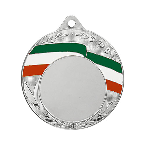 BS..63C Medaglia rotonda personalizzabile, in ferro, diametro 50 mm con incavo Ø 32 mm