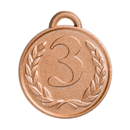 BS357C Medaglia rotonda personalizzabile, in zama, diametro 50 mm