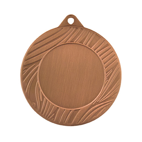 BS..69C Medaglia rotonda personalizzabile, in ferro, diametro 50 mm