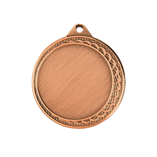 BS..71A Medaglia rotonda personalizzabile, in ferro, diametro 32 mm