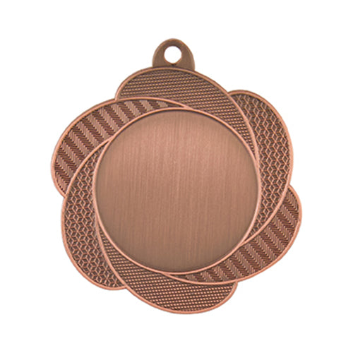 BS..73C Medaglia rotonda personalizzabile, in ferro, diametro 50 mm