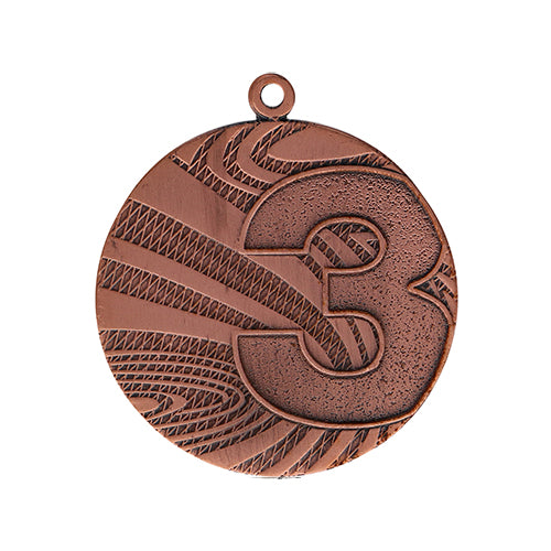 BT321B Medaglia rotonda personalizzabile, in ferro, diametro 40 mm