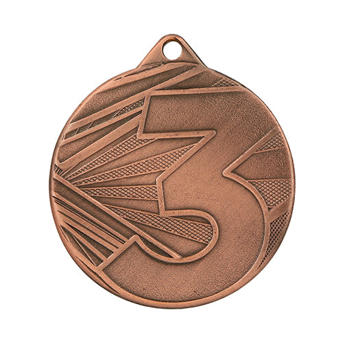 BT324C Medaglia rotonda personalizzabile, in ferro, diametro 50 mm