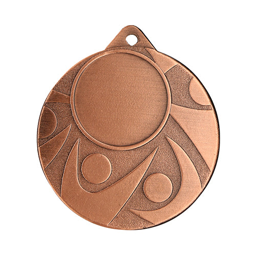 BT..40C Medaglia rotonda personalizzabile, in ferro, diametro 50 mm