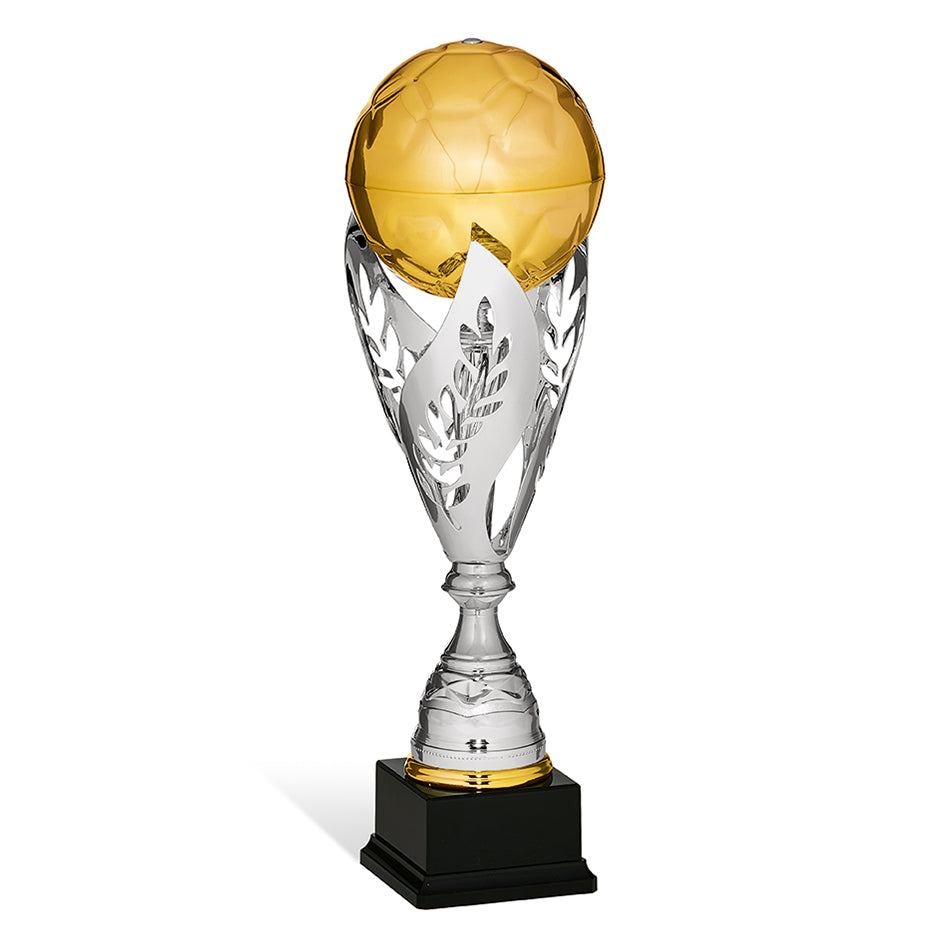 CB403 Trofeo soggetto calcio in metallo