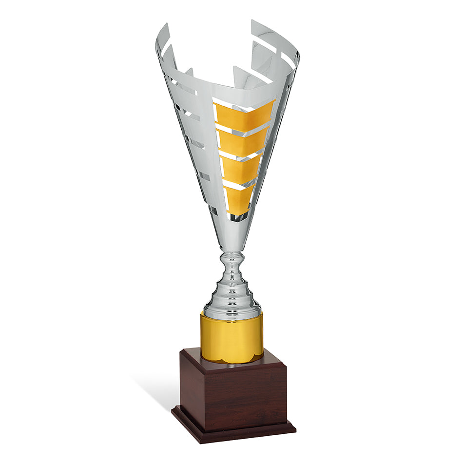 CD066 Coppa con tazza in metallo lavorazione laser