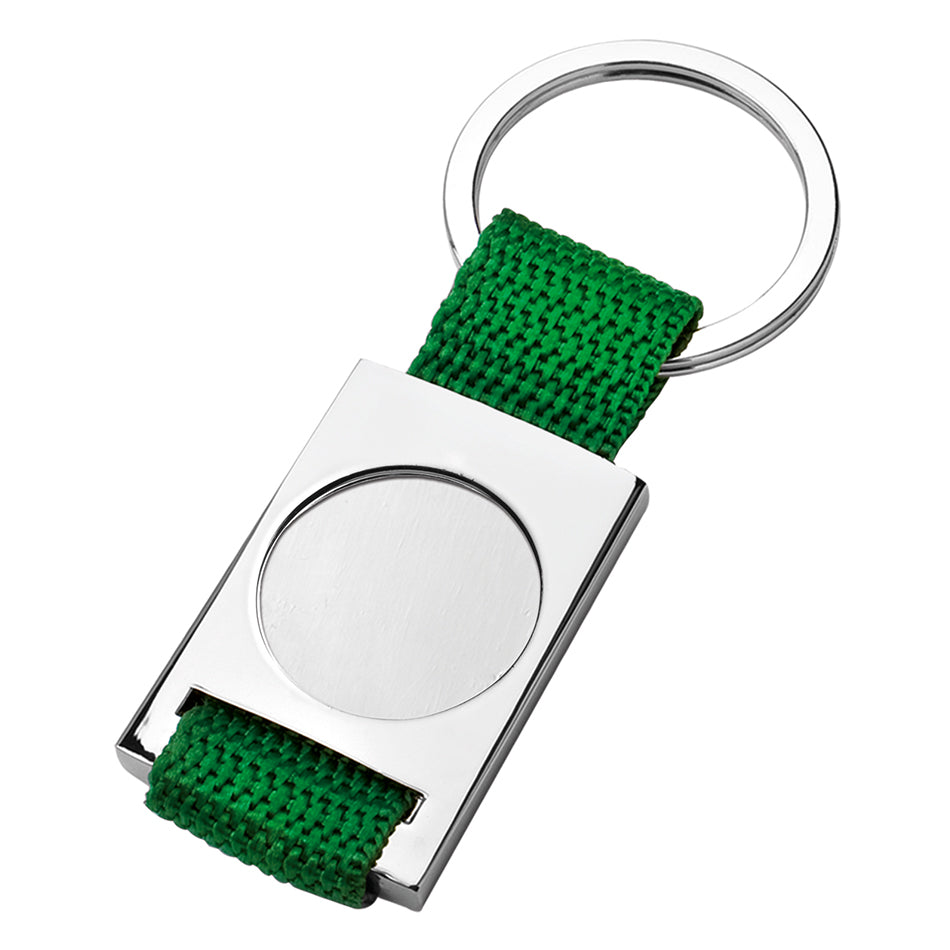 Portachiavi Alfa Romeo in tessuto nero/tricolore 123×22 mm con anello Portachiavi Alfa Romeo in tessuto nero/tricolore 123×22 mm con anello