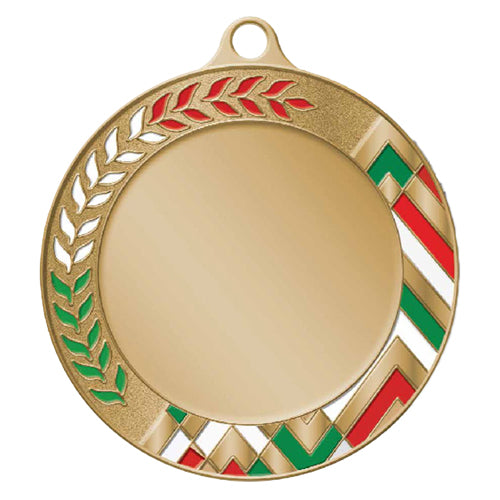 BA..53E Medaglia rotonda personalizzabile, in ferro, diametro 70 mm
