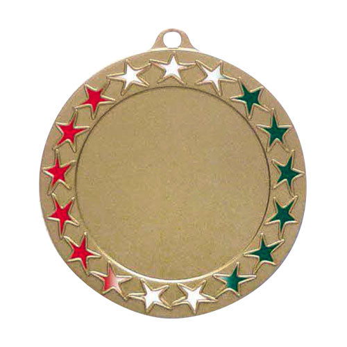 BA..21E Medaglia rotonda personalizzabile, in ferro, diametro 70 mm