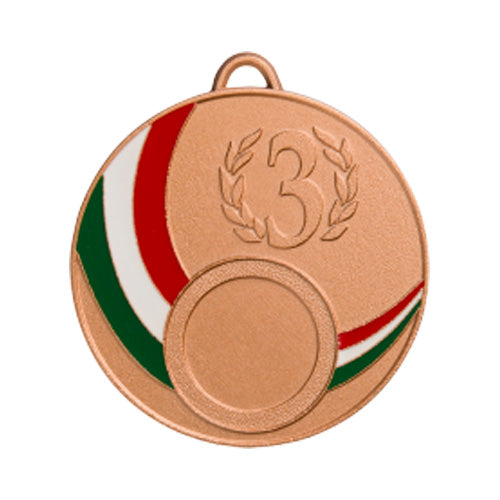 BS..26C Medaglia rotonda personalizzabile, in zama, diametro 50 mm