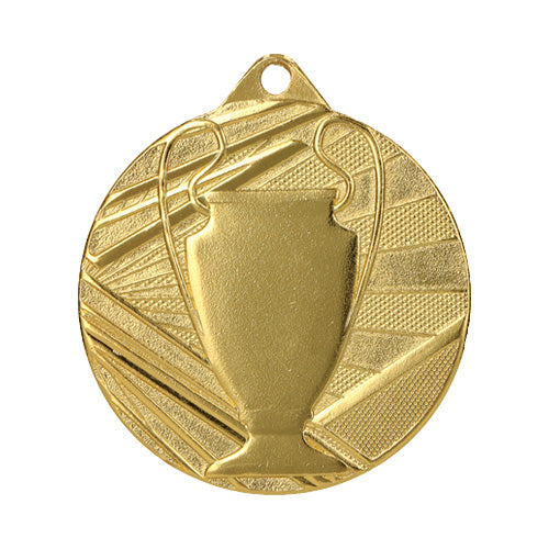 BT..18C Medaglia calcio rotonda personalizzabile, in ferro, diametro 50 mm