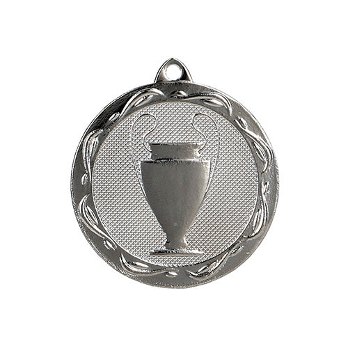BT..02A Medaglia calcio rotonda personalizzabile, in ferro, diametro 32 mm
