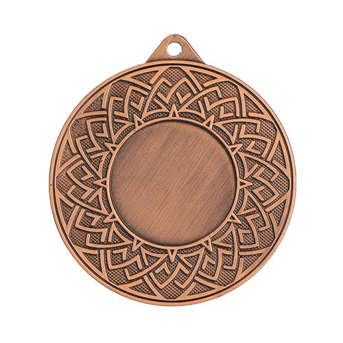 BT..13C Medaglia rotonda personalizzabile, in ferro, diametro 50 mm