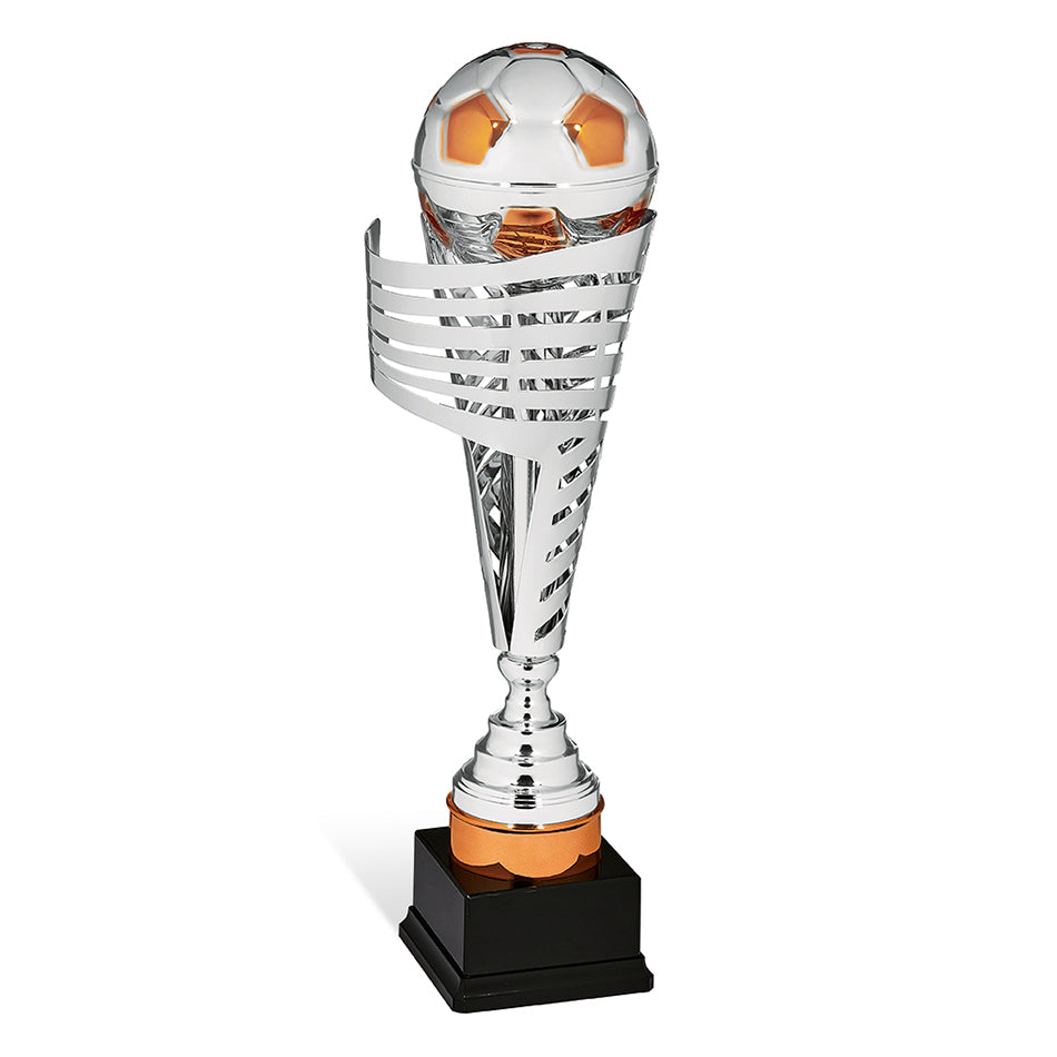 CB342 Trofeo soggetto calcio in metallo