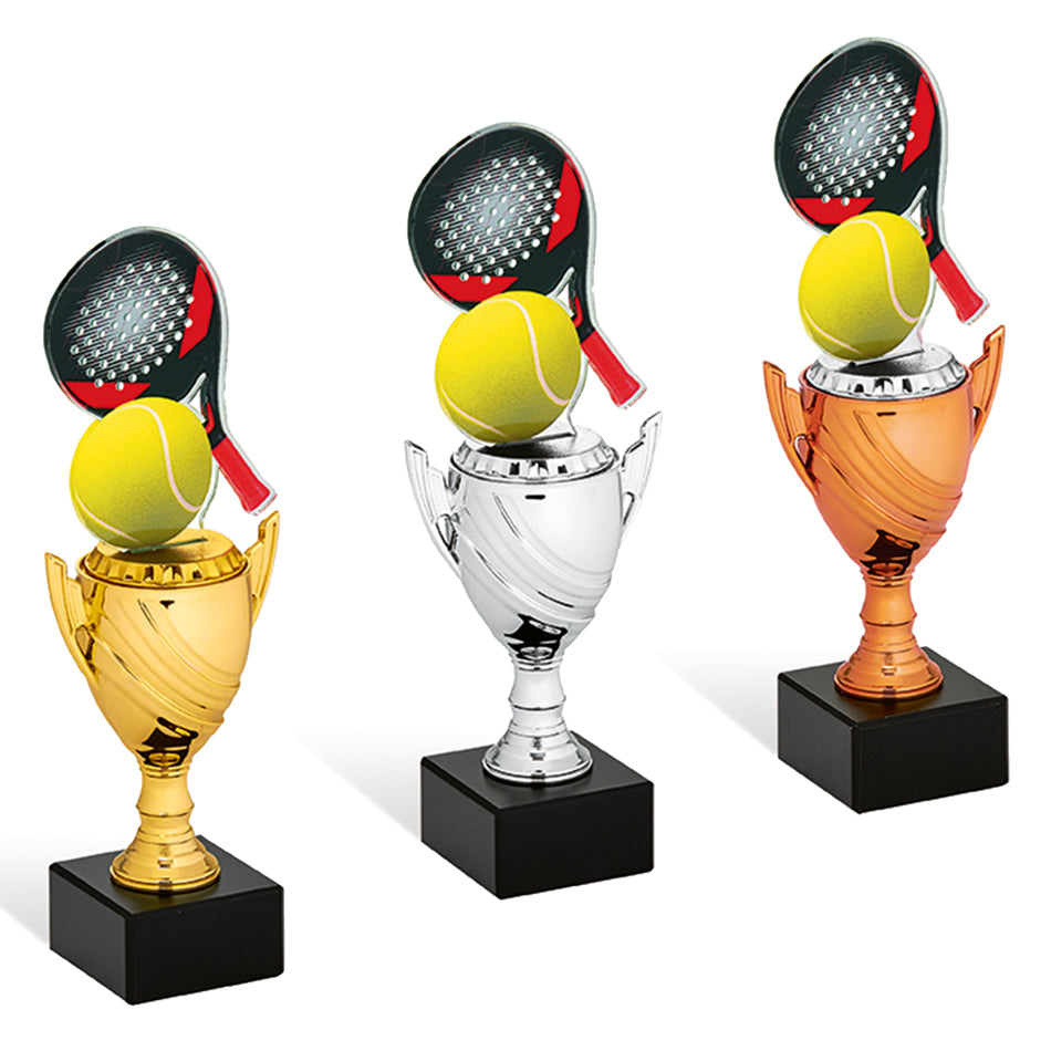 CB365 Trofeo soggetto padel in plexiglass