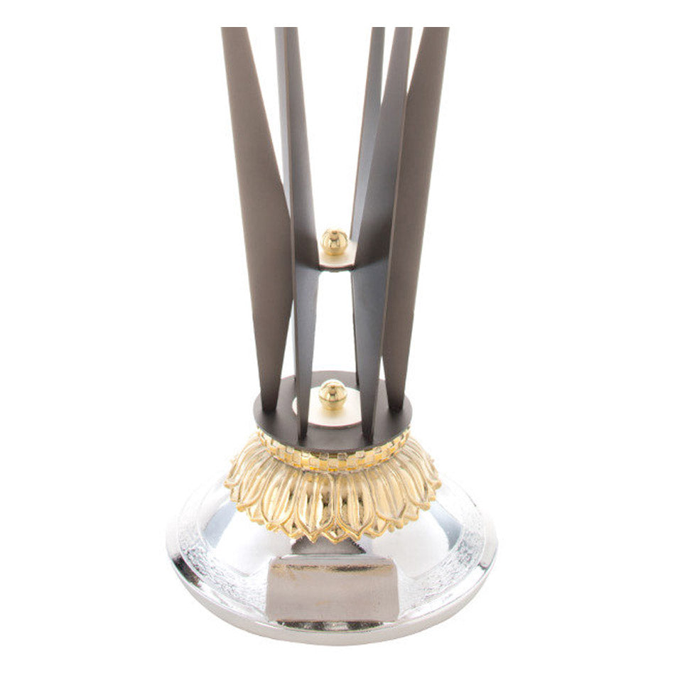 CP007 Coppa/Trofeo "King" con globo in ceramica e rifiniture in oro zecchino