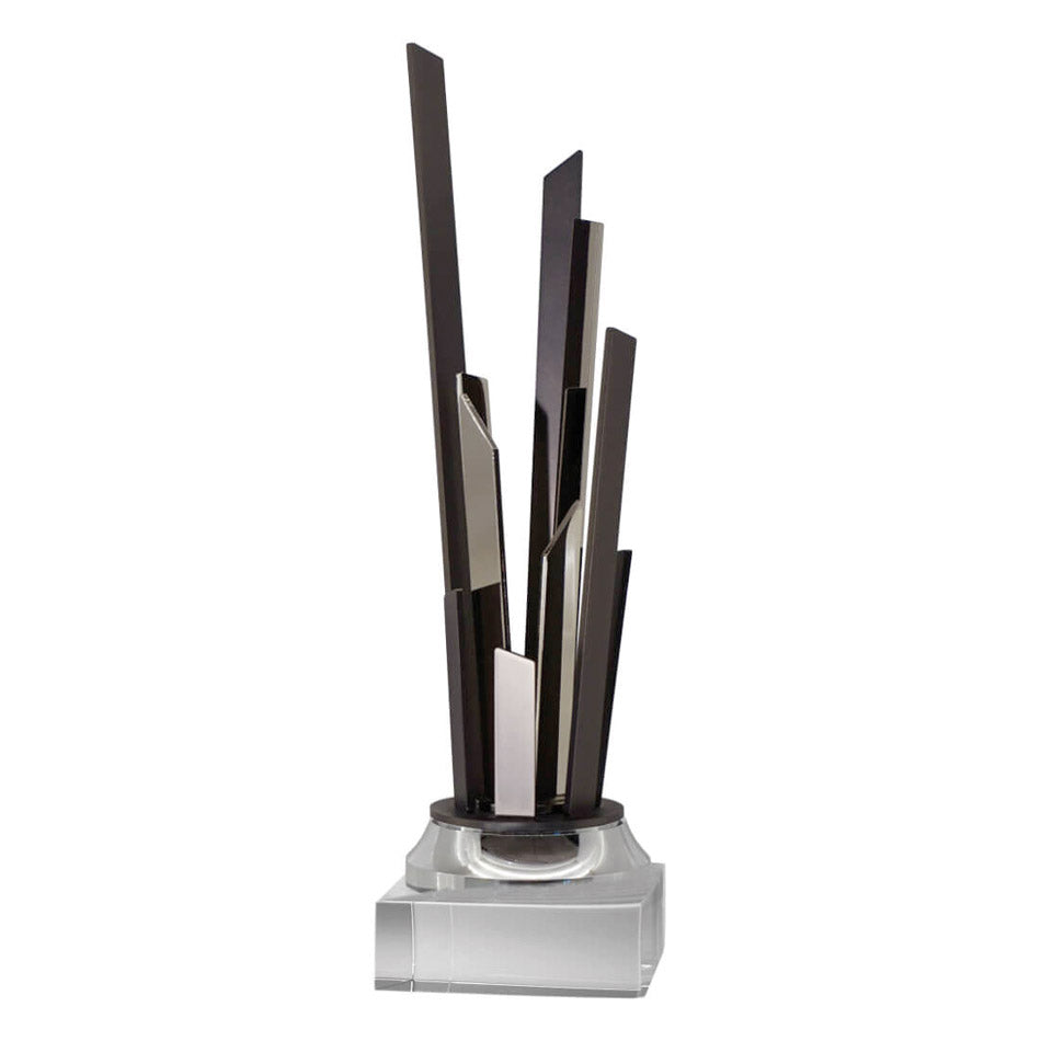 CP010 Coppa/Trofeo "Metropolitan" in black Titanium e argento