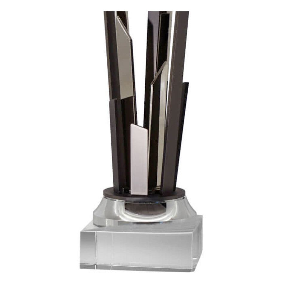 CP010 Coppa/Trofeo "Metropolitan" in black Titanium e argento