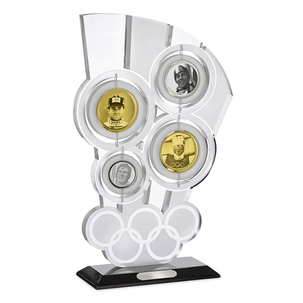 DC023 Trofeo in metacrilato e dischi in ottone