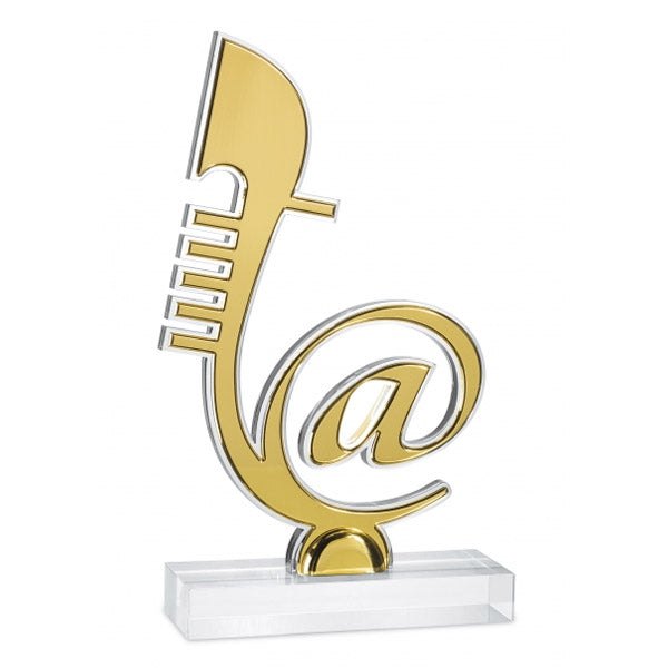 DC024 Trofeo con sagoma in metacrilato trasparente