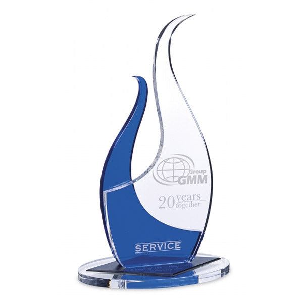 DC035 Trofeo con base, sagoma e stampa digitale, seconda sagoma colorata