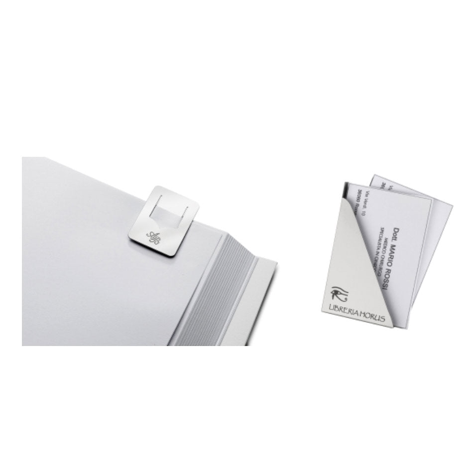 DC055 Segnalibro e portabiglietti in acciaio