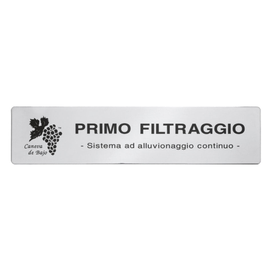 DC063 Targhetta in acciaio con marcatura laser