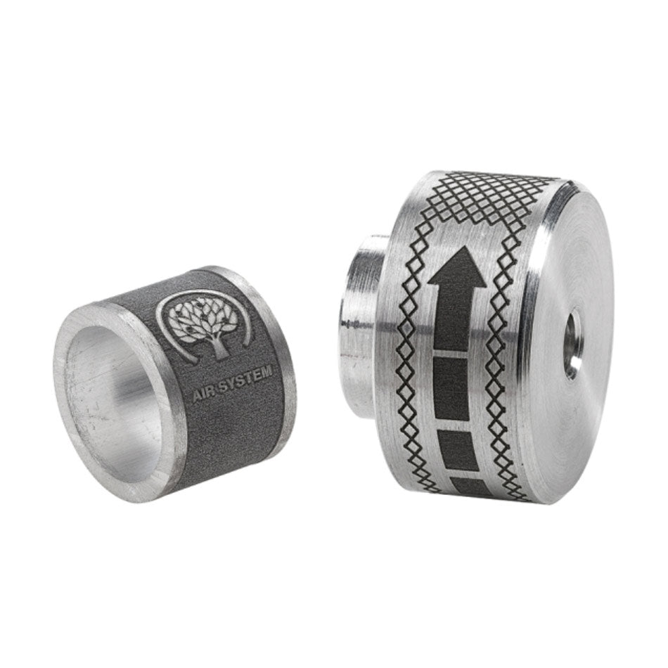 DC065 Manopola e particolare di tubo in alluminio e marcatura laser