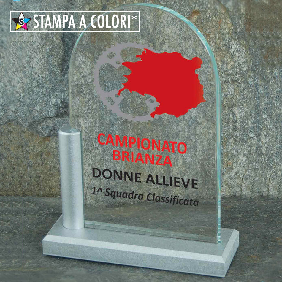 DF001 Targa in cristallo personalizzata