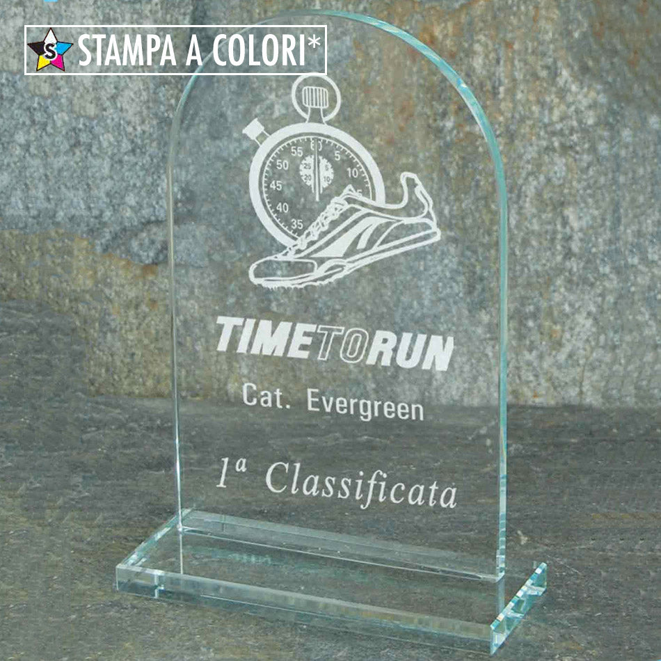 DF003 Targa in cristallo personalizzata