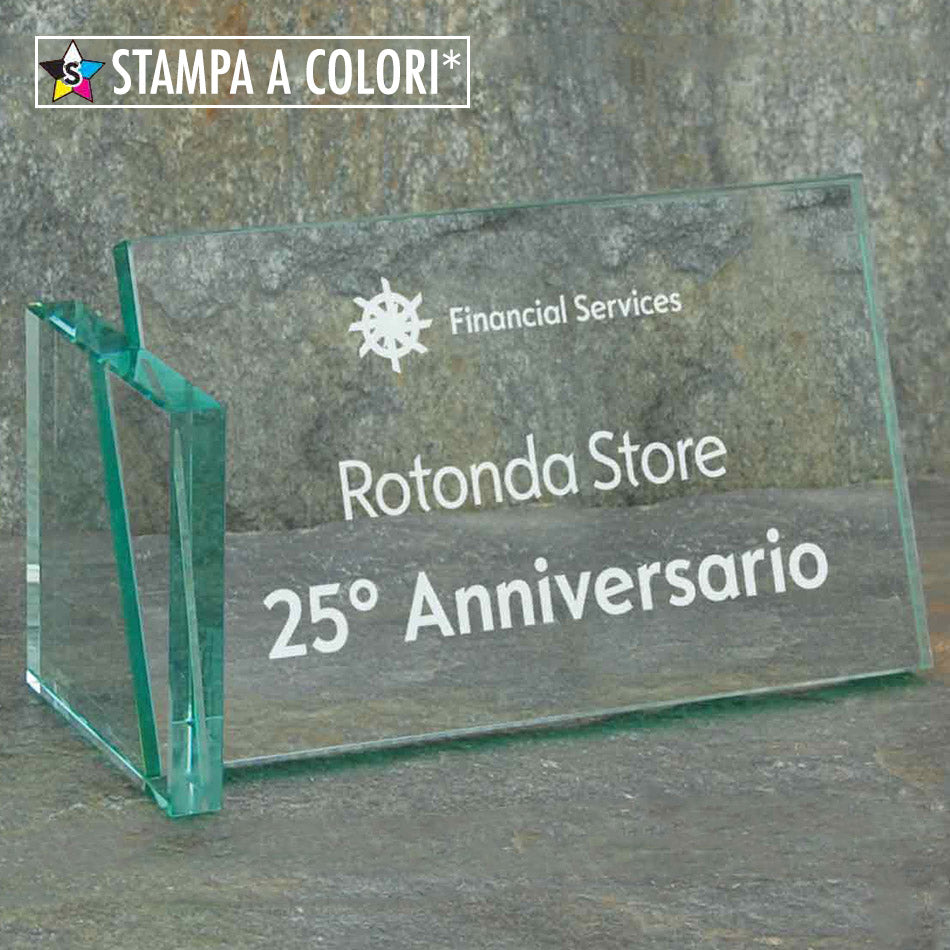 DF014 Targa in cristallo personalizzata
