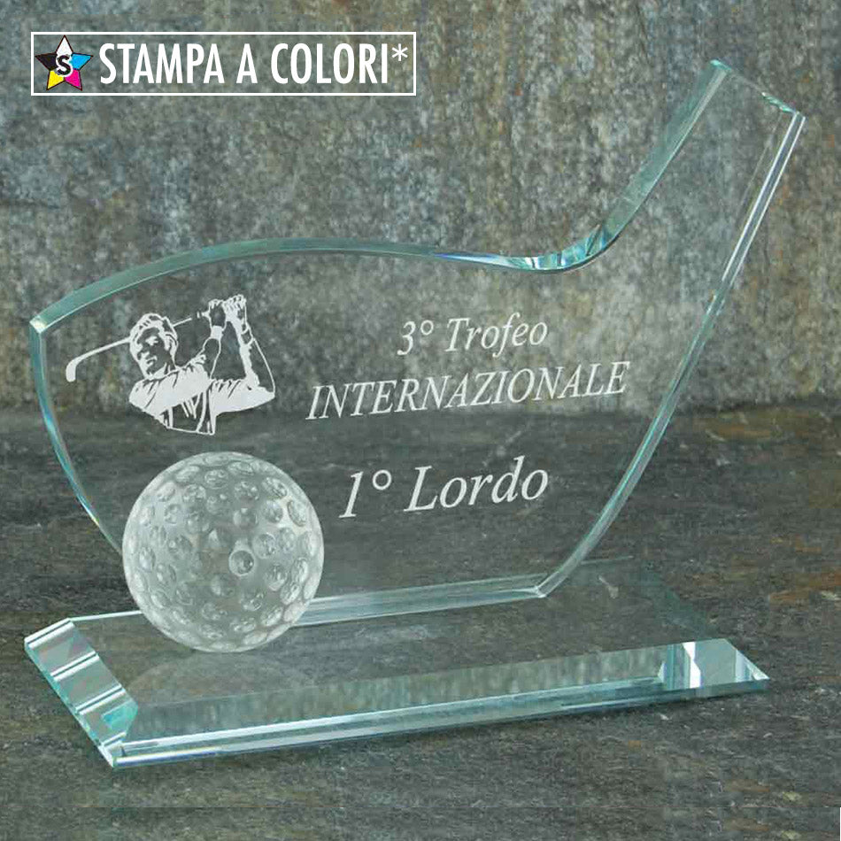 DF078 Targa in cristallo personalizzata