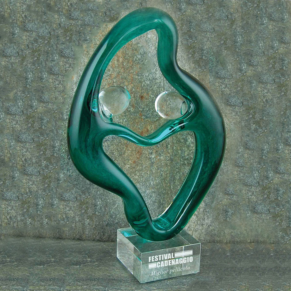 DF152 Trofeo in vetro soffiato a mano personalizzato