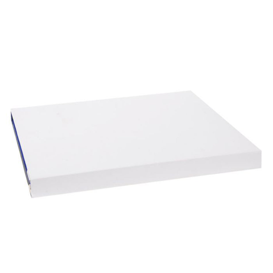 TA..04L Targa a pergamena argentata/bianca con cartella in velluto