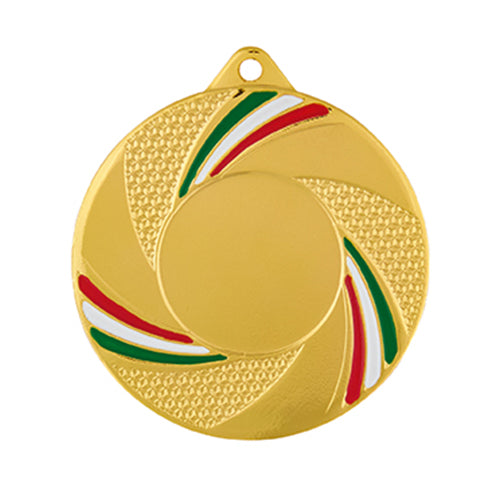 BS..62C Medaglia rotonda personalizzabile, in ferro, diametro 50 mm