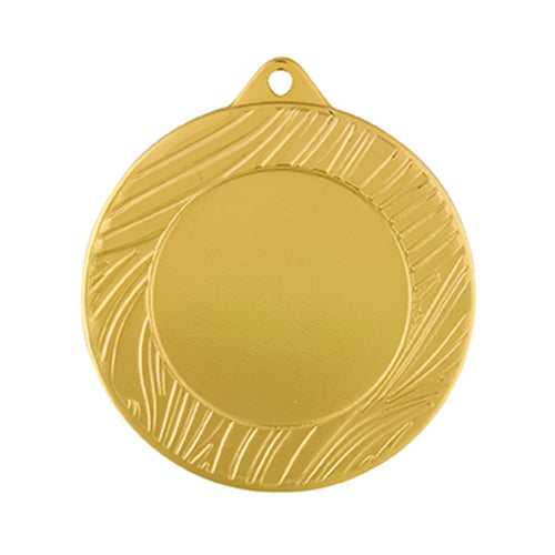 BS..69C Medaglia rotonda personalizzabile, in ferro, diametro 50 mm