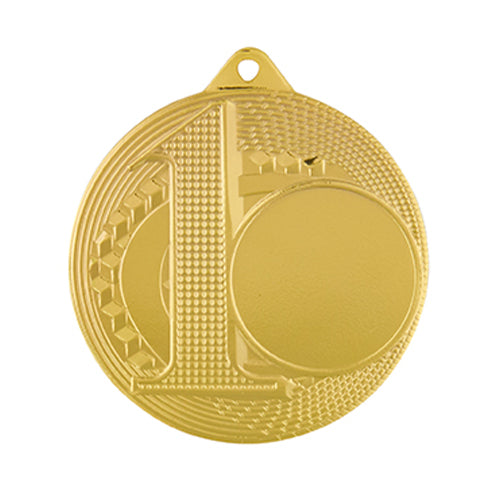 BS179C Medaglia rotonda personalizzabile, in ferro, diametro 50 mm