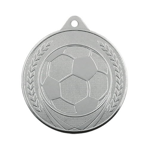 BS..64C Medaglia calcio rotonda personalizzabile, in ferro, diametro 50 mm