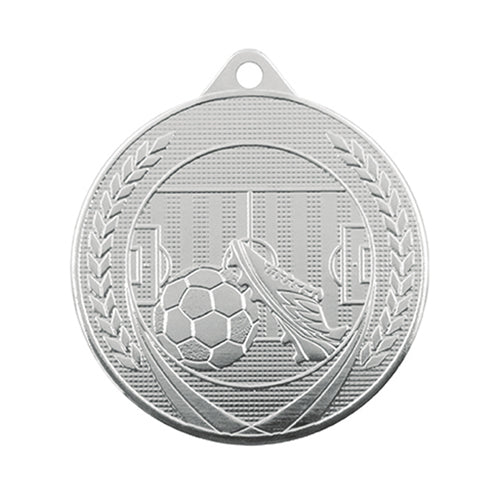 BS..65C Medaglia calcio rotonda personalizzabile, in ferro, diametro 50 mm