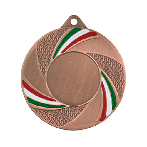 BS..62C Medaglia rotonda personalizzabile, in ferro, diametro 50 mm