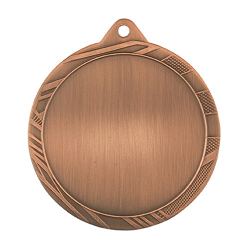 BS..68D Medaglia rotonda personalizzabile, in ferro, diametro 60 mm