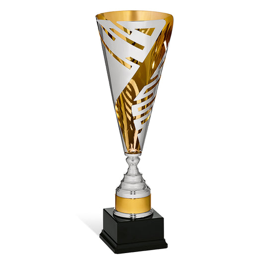 CD072 Coppa con tazza in metallo lavorazione laser