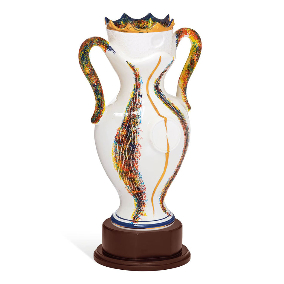 CD290 Coppa con tazza in ceramica e base in legno