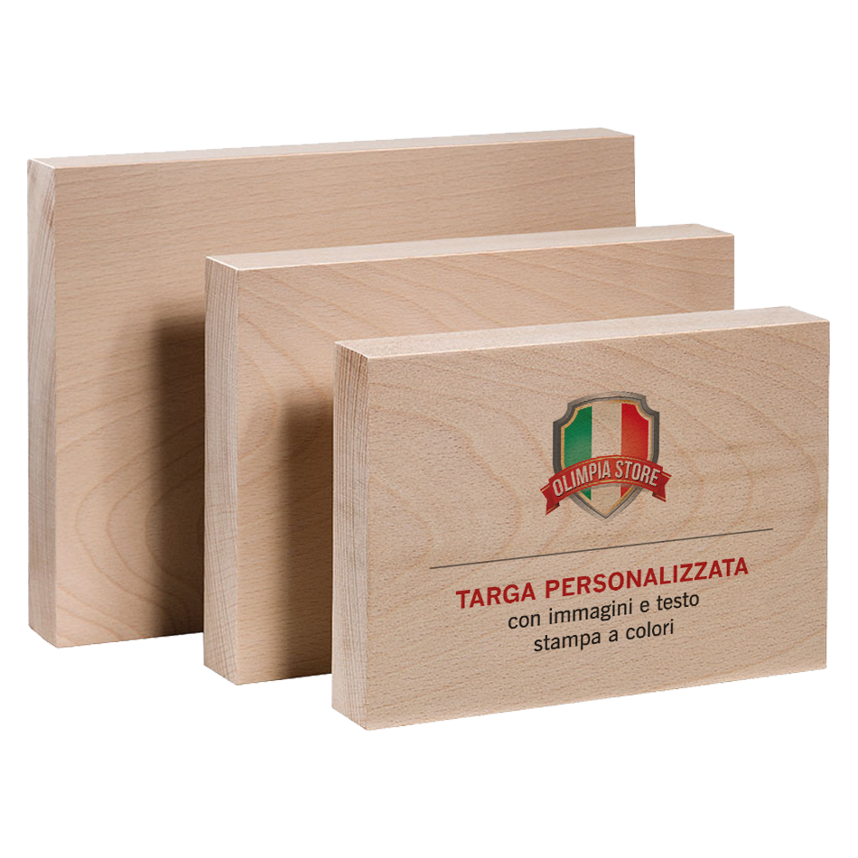 DC238 Targa/Supporto in legno per personalizzazioni