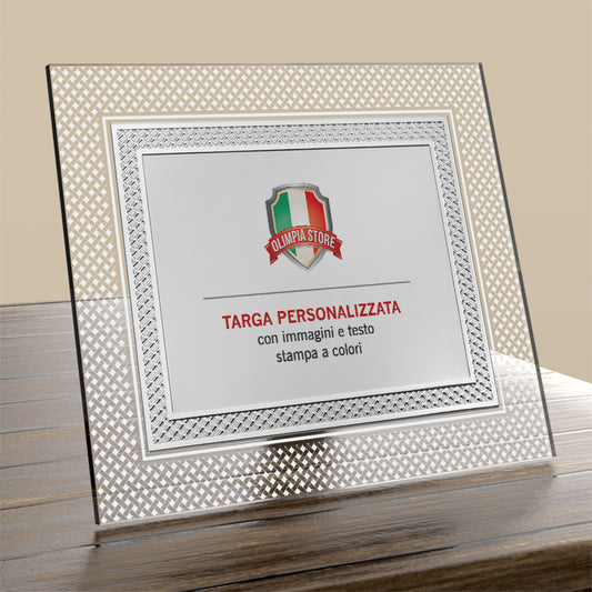 DN002 Portatarga in plexiglass