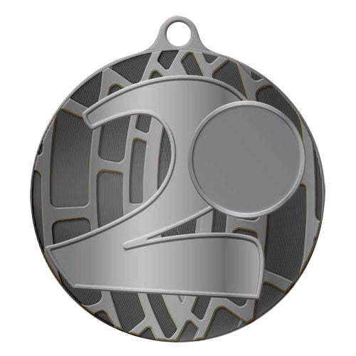 BA142E Medaglia rotonda personalizzabile, in ferro, diametro 70 mm