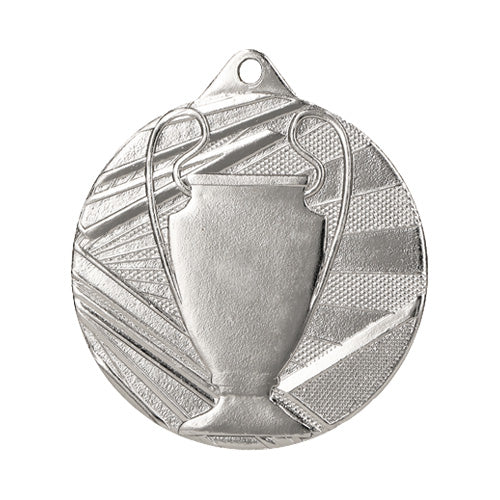 BT..18C Medaglia calcio rotonda personalizzabile, in ferro, diametro 50 mm