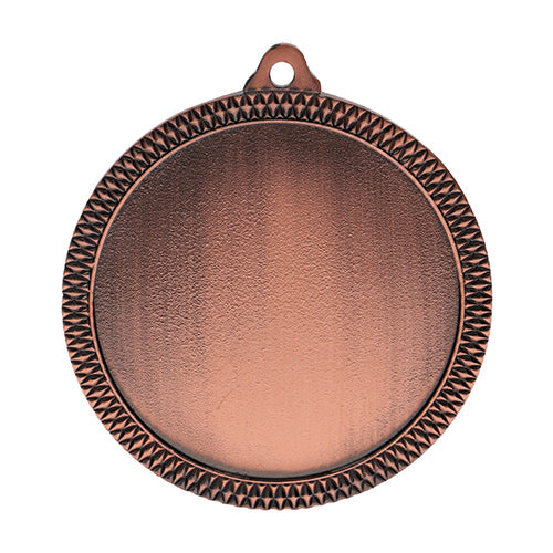 BT..04D Medaglia rotonda personalizzabile, in ferro, diametro 60 mm