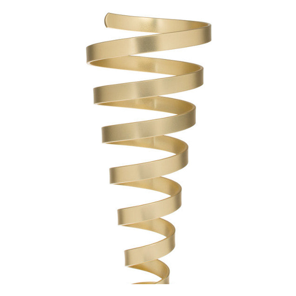 CP018 Coppa "Spiral" in metallo e base in rovere